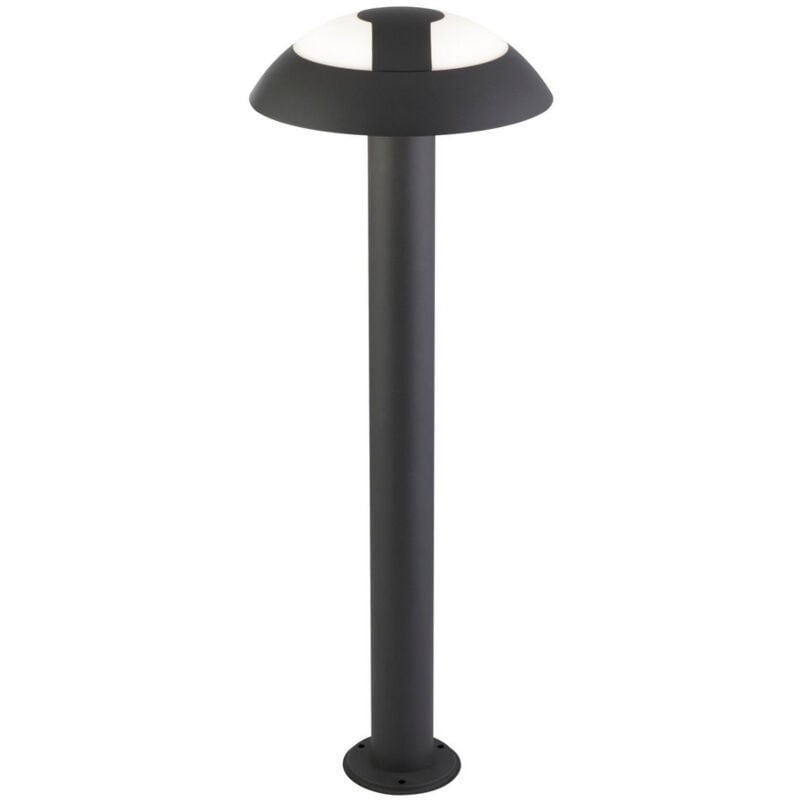 Poteau led extérieur Searchlight Mushroom (hauteur 730 mm) - Gris foncé