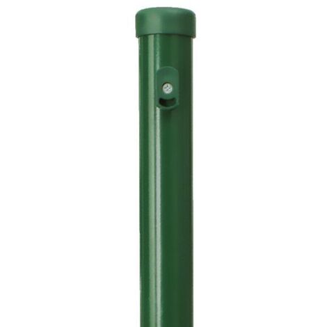 Poteau pour clôture en plastique 34 cm – Traitement PFZ – Galvanisation à chaud – Revêtement polyester – Capuchon PVC – Ferro Bulloni