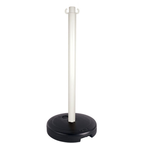 Poteau PVC Blanc sur socle à lester 9kg - 2001724
