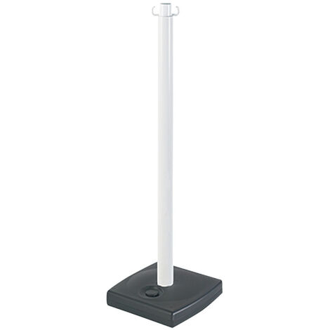 Poteau pvc sur socle lestable blanc