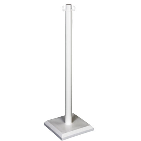 Poteau PVC sur socle lestable Novap - 3 Kg - Blanc