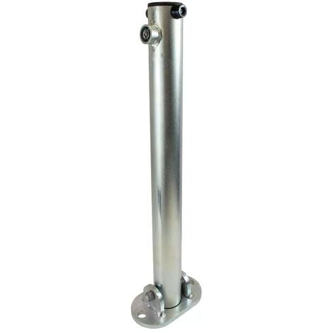 Poteau rabattable 610-G GALVANISÉ (clefs distinctes) serrure intégrée