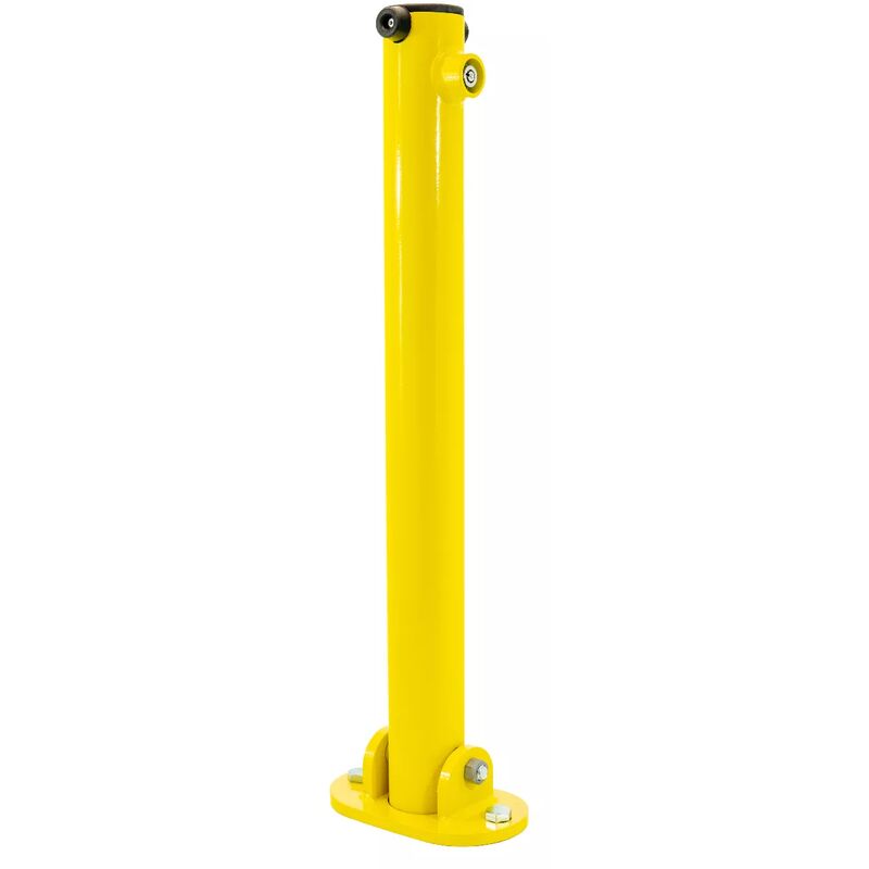Poteau rabattable 610-Y jaune (clefs distinctes) 5kg serrure intégrée