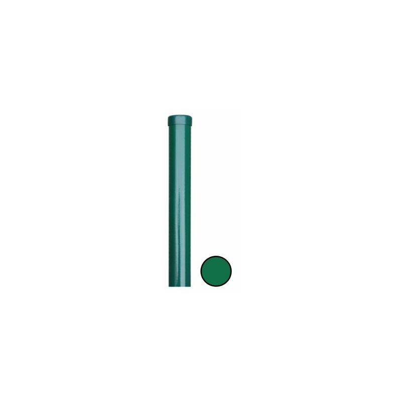 Poteau Rond Vert - Diamètre 48mm - JARDITOP - 0,60 mètre - Vert (RAL 6005)