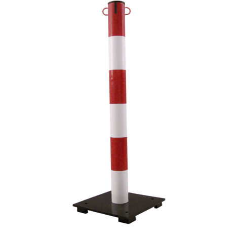 Poteau RS PRO en Acier Rouge, blanc ( Prix pour 1 )