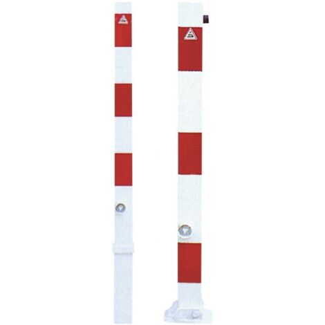 Poteau umlegbar Galv. rouge/w 70x70mmSchake