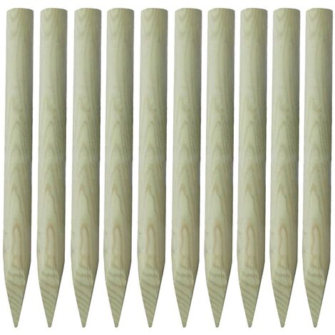 vidaXL 6/10x Bois Piquet de Clôture Poteau de Terrasse Patio Bordure de Jardin Enclos Cloture Moderne de Jardin Dimensions Diverses