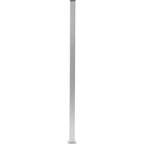 Poteaux de clôture 3 pcs Aluminium 185 cm