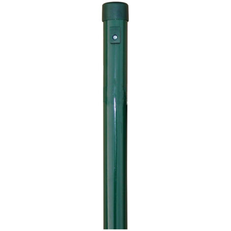Poteaux de clture avec revtement vert 34 x 900 mm