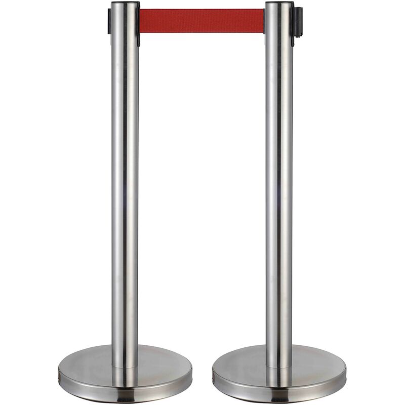 Mob Event Pro - Poteaux de guidage à sangle chromé