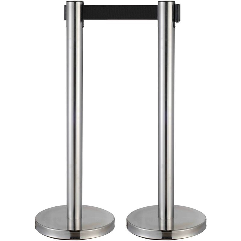 Mob Event Pro - Poteaux de guidage enrouleur chromé