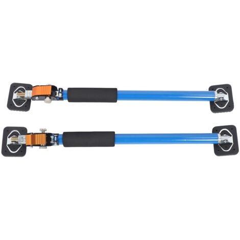 Poteaux de Support réglables, 2 pièces, tige en acier inoxydable robuste, coussinet en Silicone antidérapant, cric d'installation d'armoire 60KG