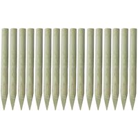 Poteaux pointus de clôture 16 pcs 5 x 100 cm Bois imprégné FSC