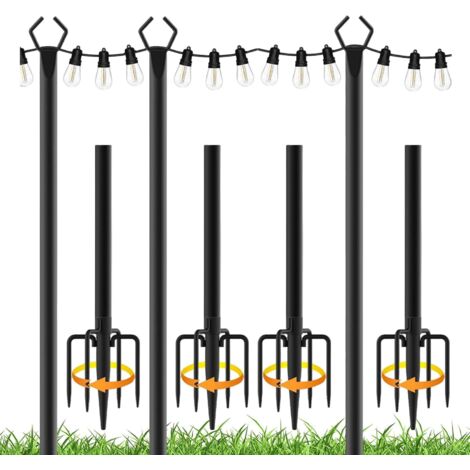 Poteaux pour Guirlandes Lumineuses - Tige De Support Suspendable Pour