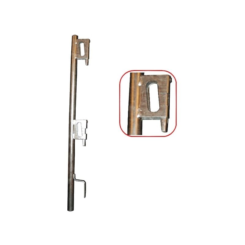 Potelet à bloqueur galvanisé pour garde-corps 2 positions - Ø 40 mm