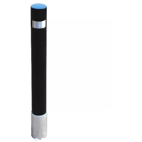 Potelet amovible 120P-B NOIR (s'entrouvrant) haute résistance avec base enterrée