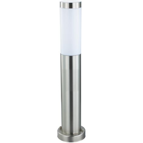 Potelet Defne-4 inox E27 60W – Hauteur 500 mm – IP44 pour protection extérieure – Éclairage LED 360° pour allées et jardins – Horoz Electric