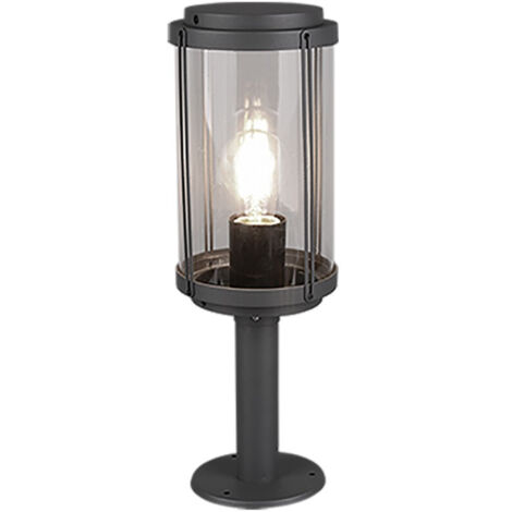 Potelet extérieur (tête de pilier) anthracite culot E27 - Trio - Tanaro