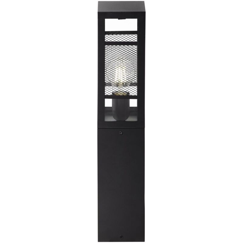 Lampe, lampe de base d'extérieur Getta 50cm noir, métal / plastique, 1x A60, E27, 40W, lampes normales (non incluses), a ++ - Brilliant