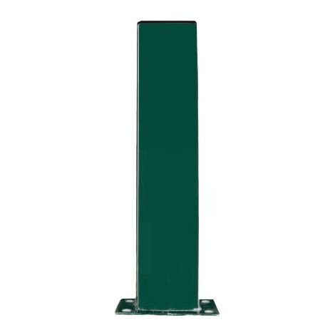 Potelet Hauteur 1900mm Section 150X50 Avec Platine Couleur vert 6005