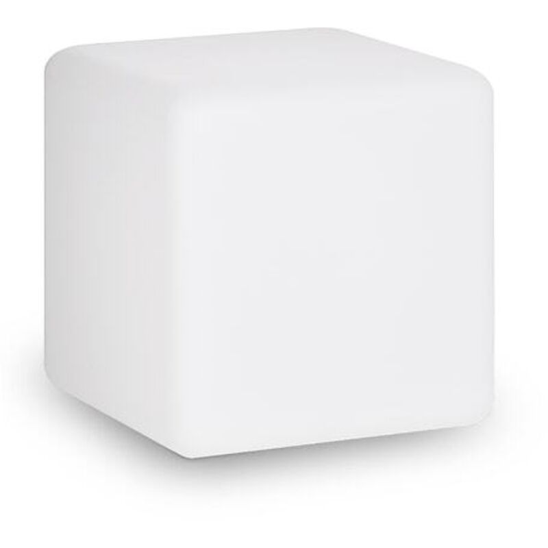 Eclairage extérieur décoratif Luna carré blanc 40 cm
