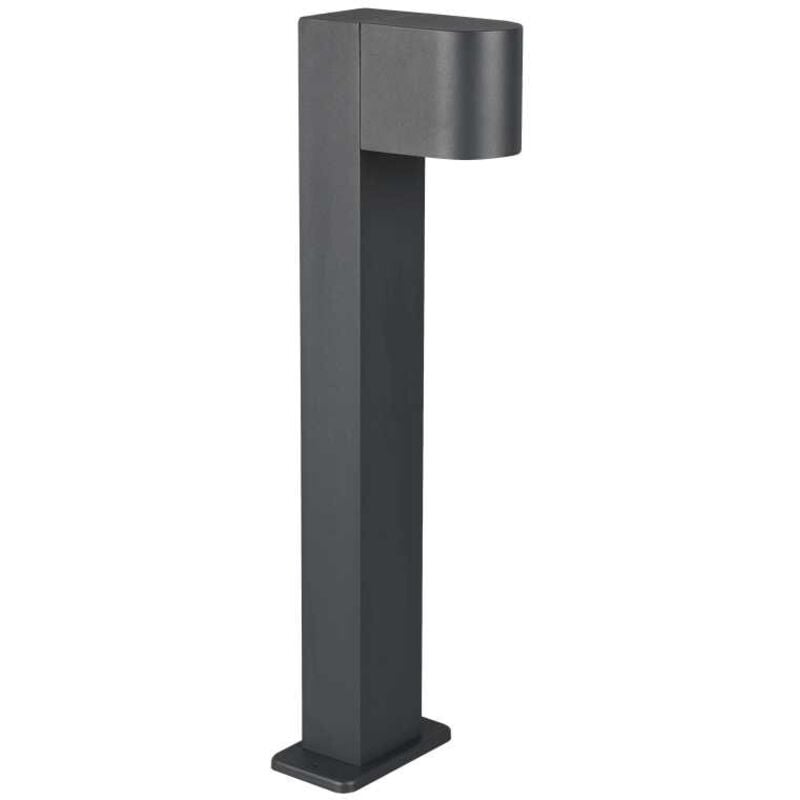 Borne et potelet de jardin, Potelet de jardin moderne métal Roya Anthracite en Metal Trio