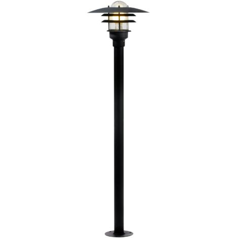 PoteletSSL LØNSTRUP 32 Métal Noir, H.116 - IP44 - E27 /Nordlux Extérieur