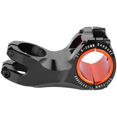 Potence de Vélo de Montagne en Alliage d'Aluminium -17° pour Tube 31.8mm, Noir