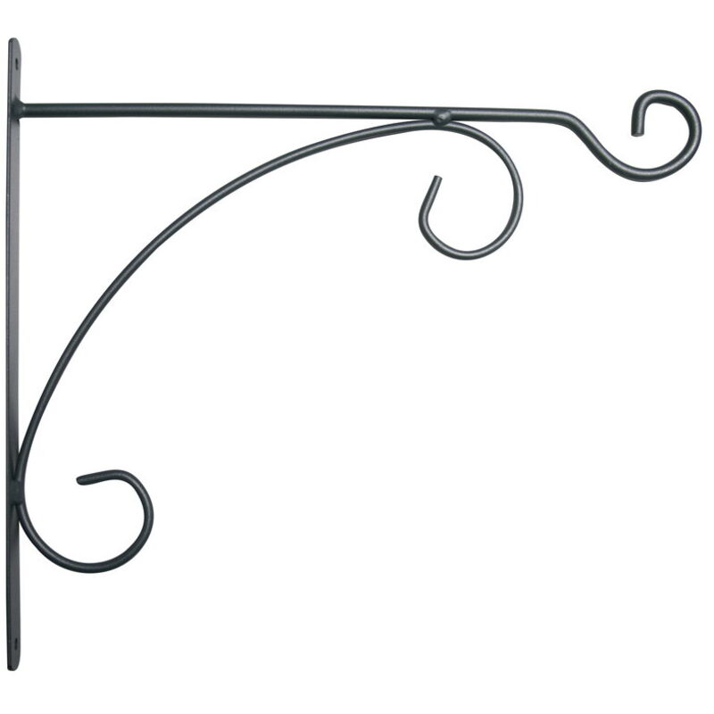 Potence fer rond anthracite 32x30 cm
