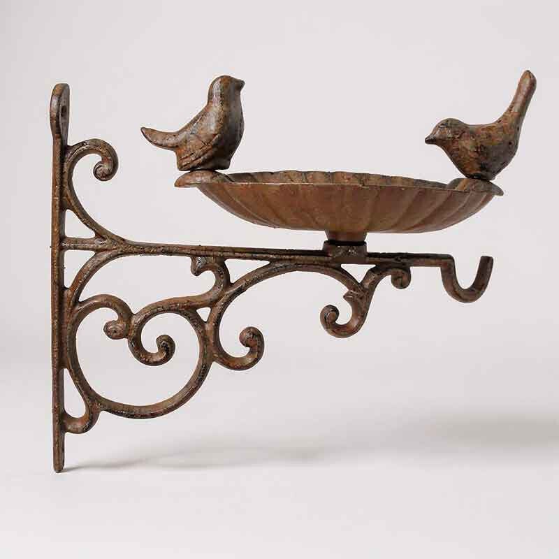 La Grande Prairie - Mangeoire oiseaux fonte murale 29x15x25cm