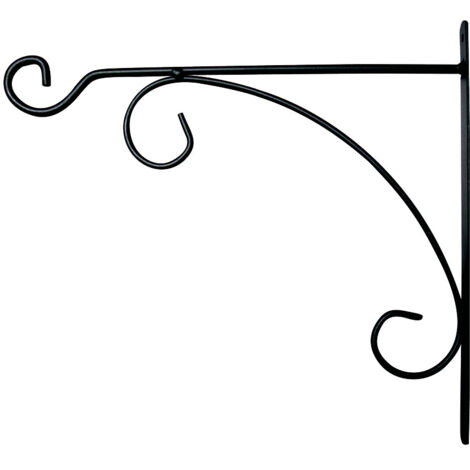 Potence Murale Fer Rond 40 cm Noir Essentis Louis Moulin