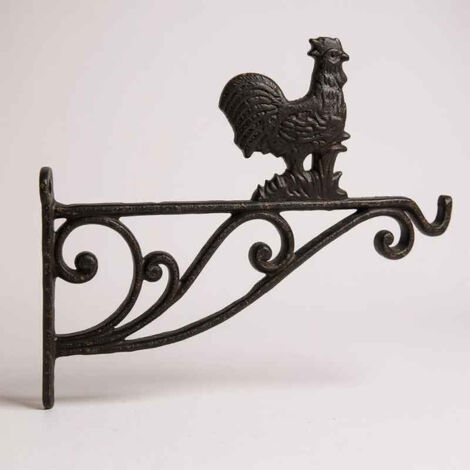 Potence murale fonte Coq 29x15cm