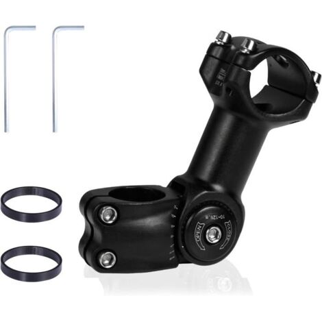 Potence VTT réglable pour guidon Riser 60 ° Potence de vélo réglable Fourche de vélo VTT Potence 1-1 / 8 '"