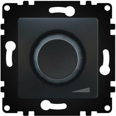 Potenciómetro Regulador Negro 40-600W Triac IP20 Serie wLux  Negro  | IluminaShop