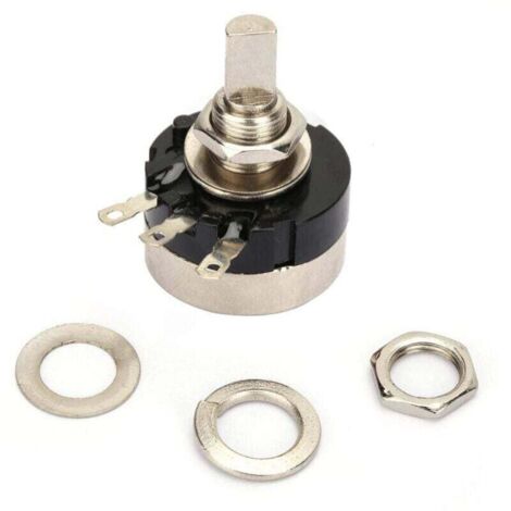 Potenciómetro RV24YN20F 5K B502, potenciómetro de resistencia de círculo único de 2 W 5K, potenciómetro de película de carbono de círculo único de alta precisión B502 A