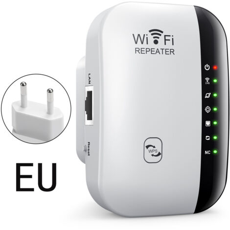 Potente amplificatore WiFi wireless – Ripetitore WiFi da 300 Mbps, Booster WiFi, Extender WiFi facile da installare con pulsante WPS[297]