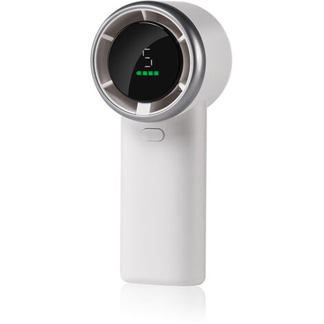 Potente ventilatore turbo portatile: raffreddamento istantaneo a 13500 giri/min, ricarica rapida tramite USB in 2 ore, mini ventilatore portatile a 5 velocità, display HD, ideale per viaggi, sport e s