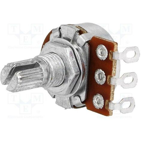 Potentiomètre 220k Logarithmique à arbre court en métal extrudé R16148-1a-1-a220k