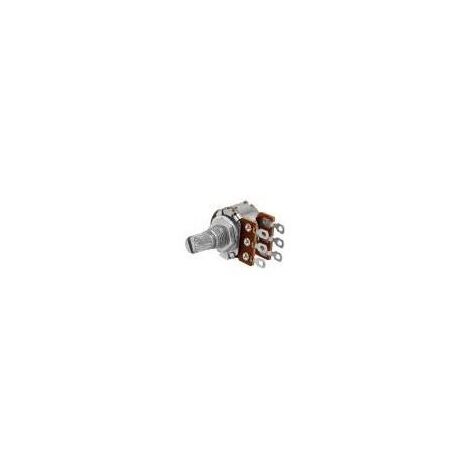 Potentiomètre 22k Double arbre logarithmique 6mm R16148-1b-1-a22k