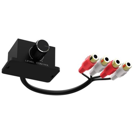 Potentiomètre audio voiture, contrôleur de volume stéréo RCA pour ampli auto, régulateur de gain universel