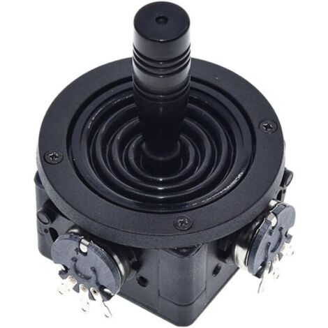 Potentiomètre de contrôleur à bille JH-D202X-R2/R4 10 000 ohms avec clavier et linéarité ±1 % pour un contrôle multi-axes précis, noir.