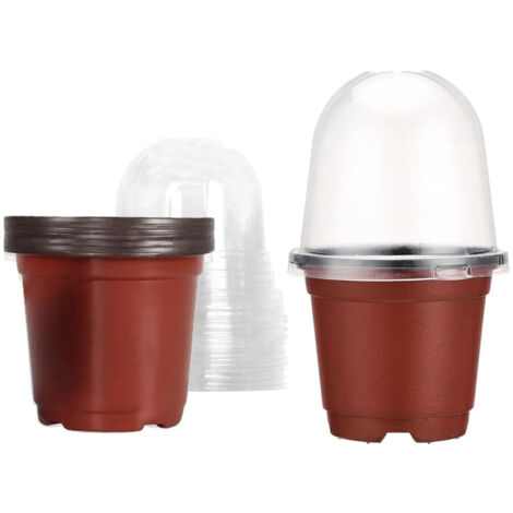 Pots à arrosage automatique avec coton absorbant, couleur Be