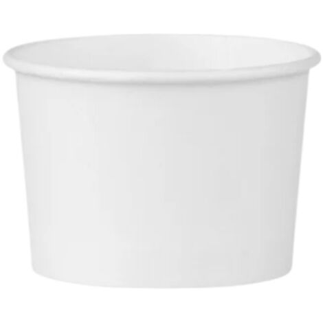Pots à glace en papier blanc 80 ml, 50 pièces SUP