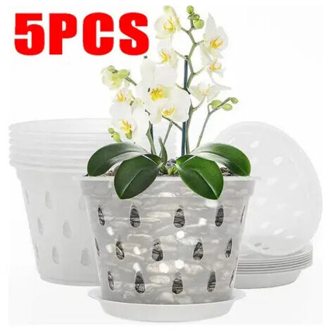 Pots à orchidées, 5 unités, Pots à orchidées
