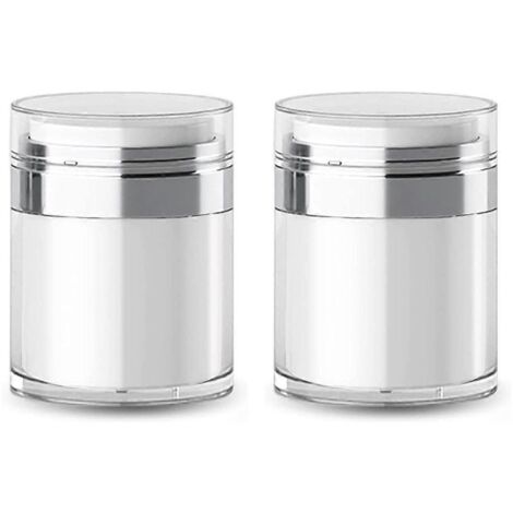 Pots à pompe airless rechargeables, contenants cosmétiques en acrylique vides pour maquillage ---