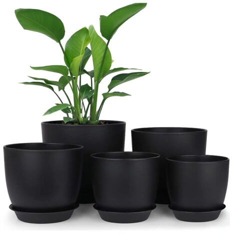 Pots de fleurs amusants avec décoration de bureau à visage souriant
