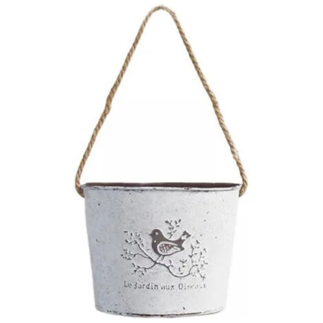 pots de fleurs muraux de style vintage, pots de fleurs