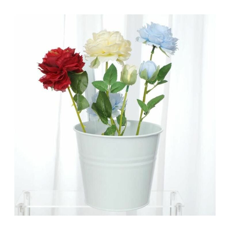 Live House - Pots de fleurs suspendus en métal blanc 2 pcs Peut être utilisé pour la cuisine du salon