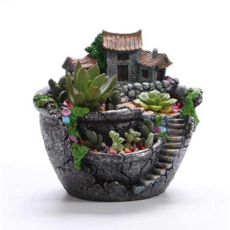 Pots de Plantes, Pots Succulents avec Trou de Drainage, Pots de Jardin de Fleurs pour Plantes, Succulents, Bureau à Domicile de Cactus (Argent)