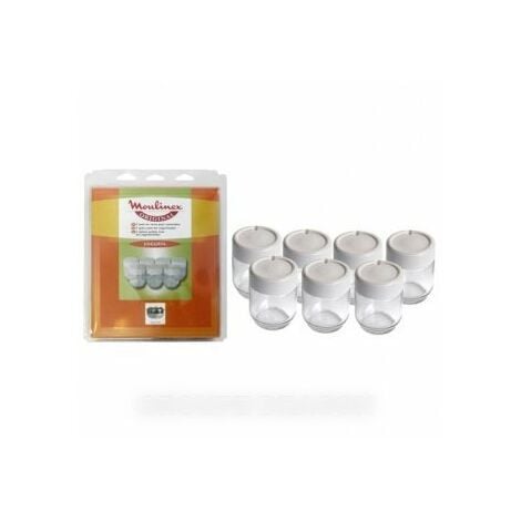 24 Capsules en PVC blanche pour pot de Yaourt 125 grammes﻿, ou 143 ml